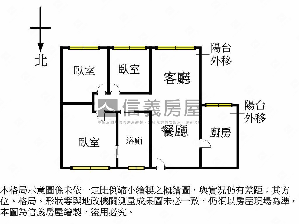 忠孝復興靜謐朝南電梯三房房屋室內格局與周邊環境