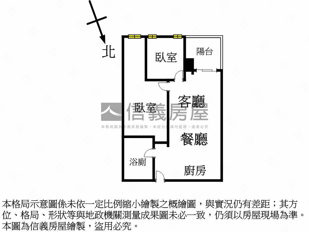 全新頂樓視野戶兩房平車房屋室內格局與周邊環境
