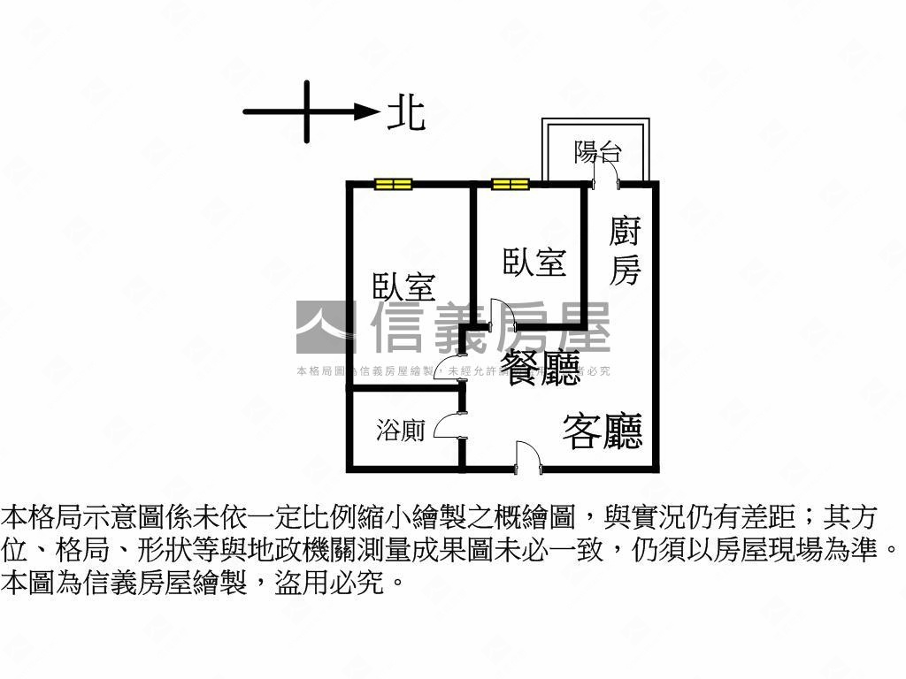 微笑城市高樓兩房平面車位房屋室內格局與周邊環境