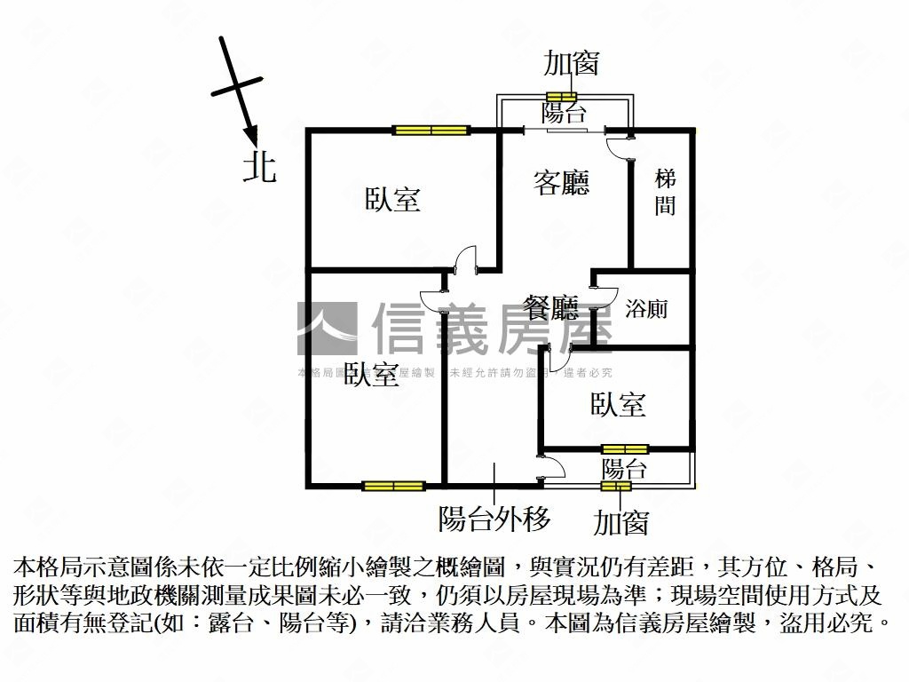 中正商圈方正三樓房屋室內格局與周邊環境