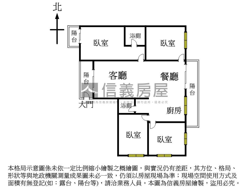 太子清風樓次頂樓四房平車房屋室內格局與周邊環境