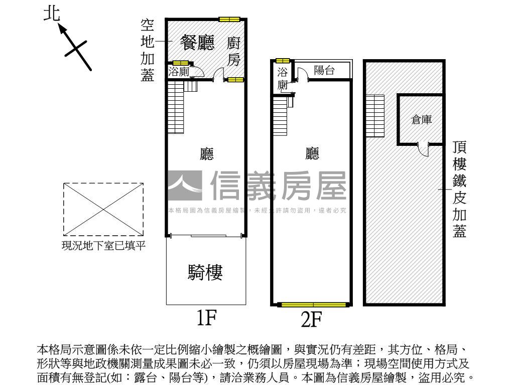 近新民國小稀有騎樓透天房屋室內格局與周邊環境
