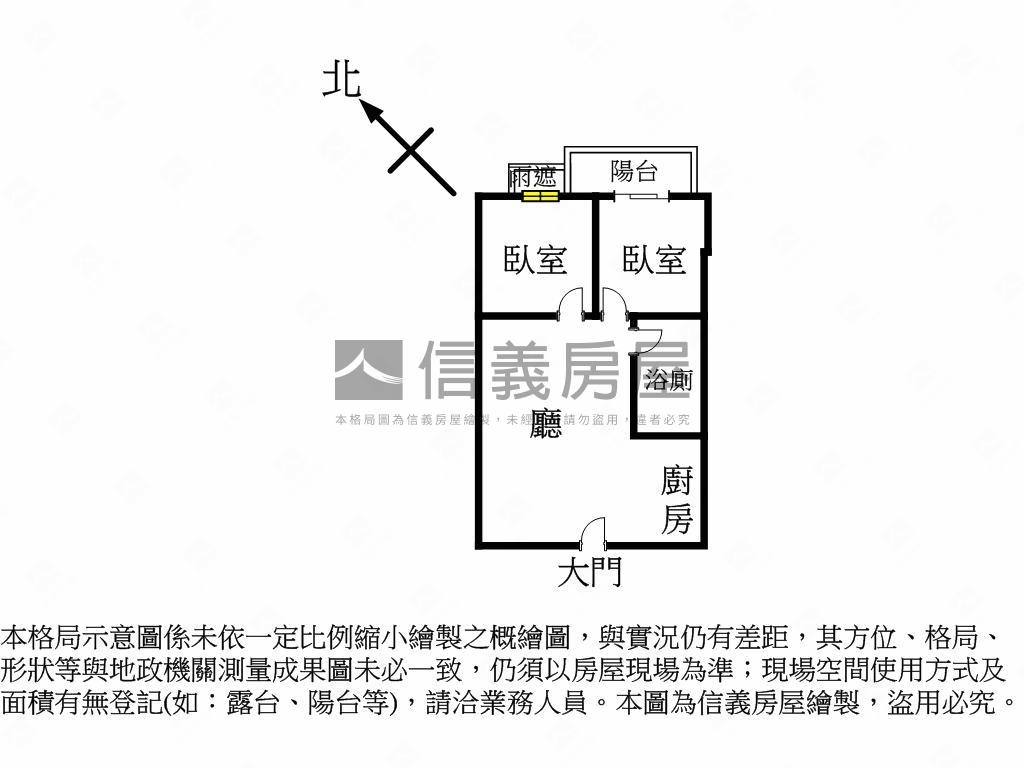 ｉ世界採光質感裝潢２房房屋室內格局與周邊環境