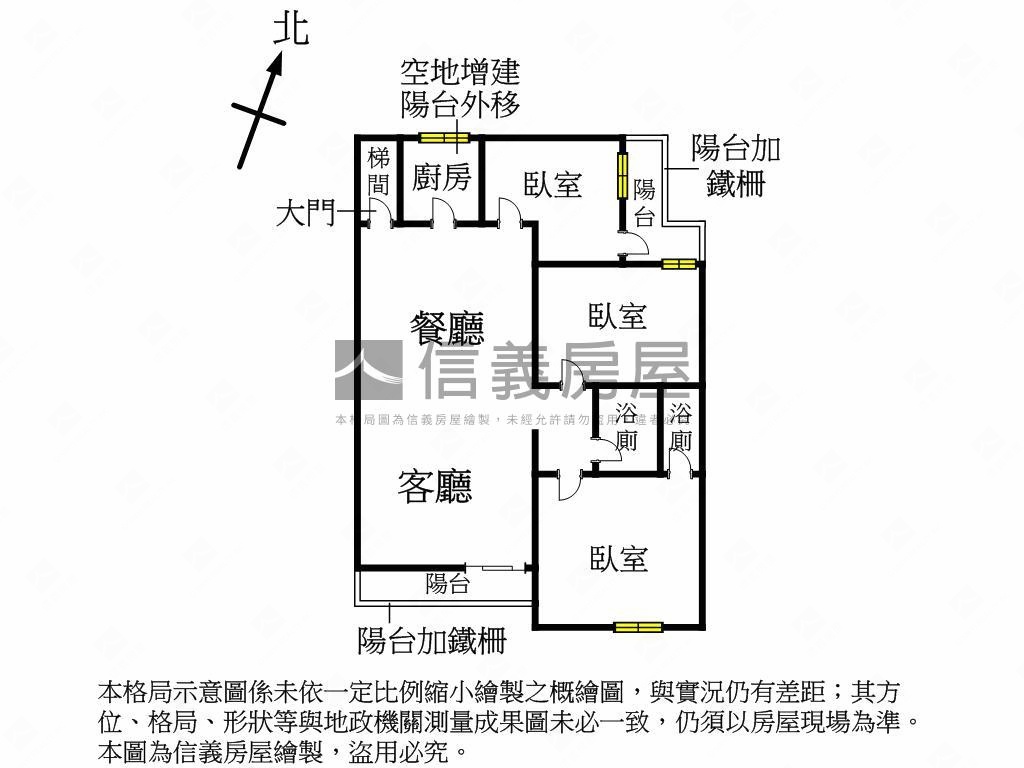 步行捷運國揚３樓美寓房屋室內格局與周邊環境