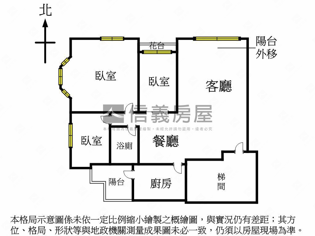 關渡山水稀有３房房屋室內格局與周邊環境