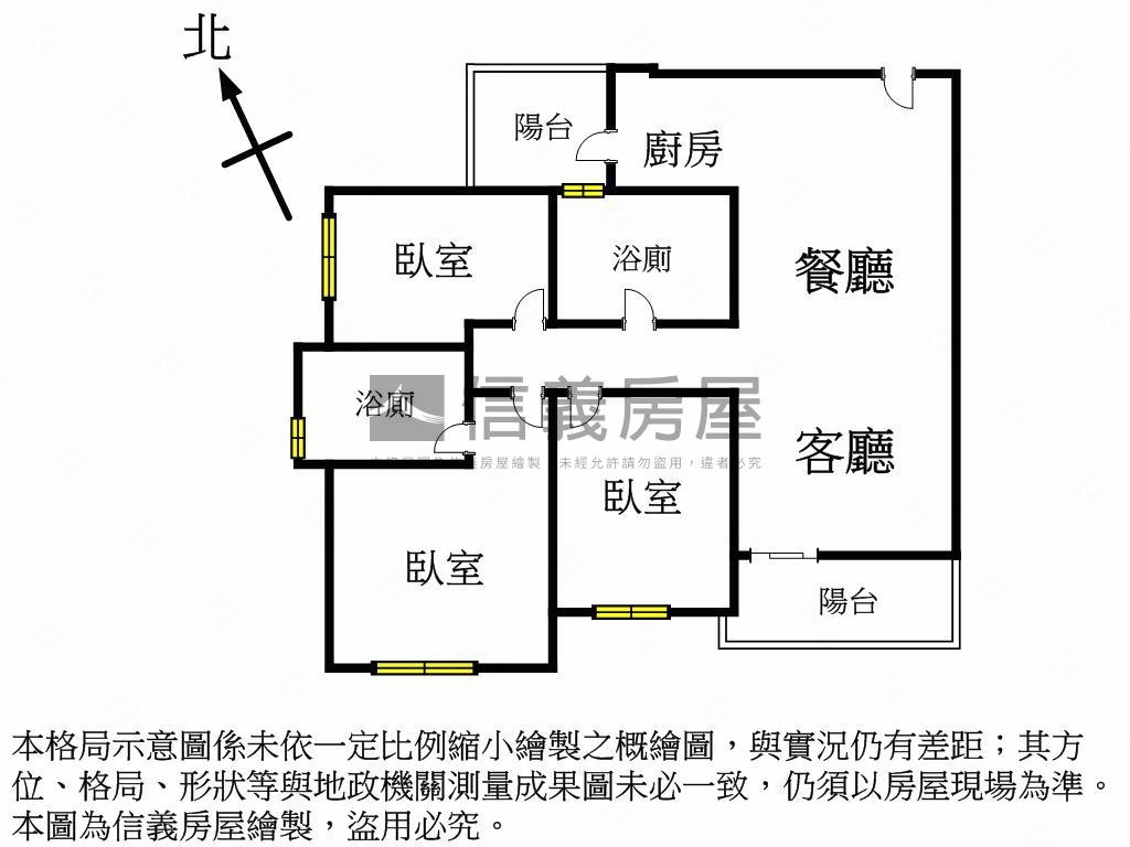 元城樂ｍｏｒｅ高樓３房房屋室內格局與周邊環境