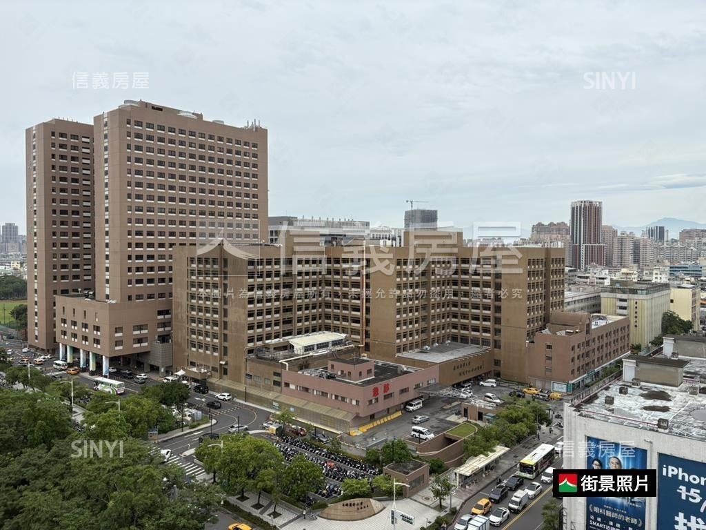 高醫公園首排露臺四房平車房屋室內格局與周邊環境