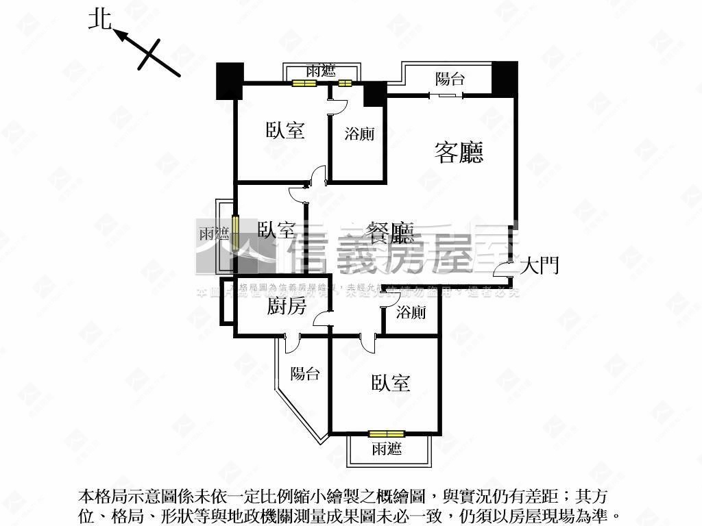 合唐儷賞三房加車位房屋室內格局與周邊環境