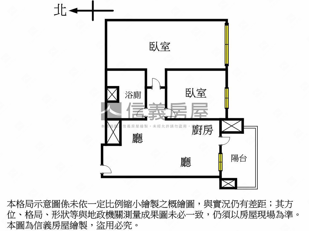市政１號院朝南美視野房屋室內格局與周邊環境