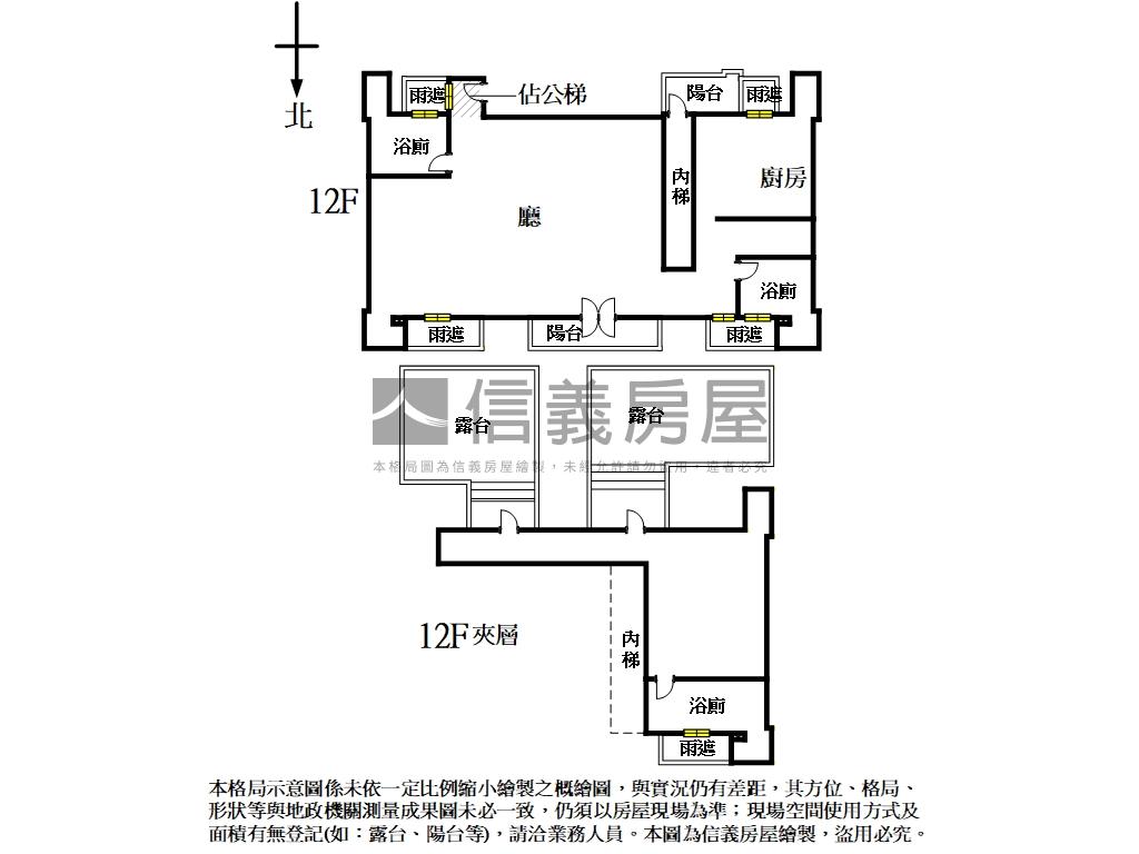 松山寶吉頂樓露臺戶房屋室內格局與周邊環境