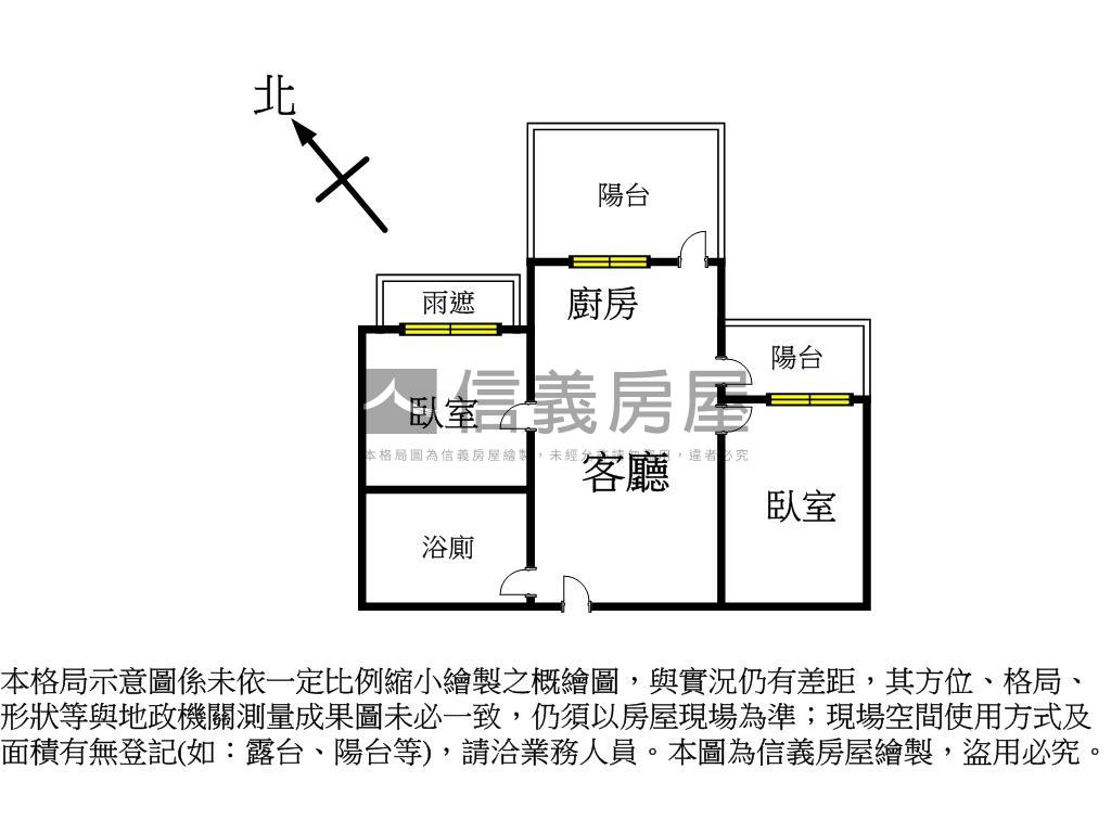 成家希望輕工業風兩房平車房屋室內格局與周邊環境