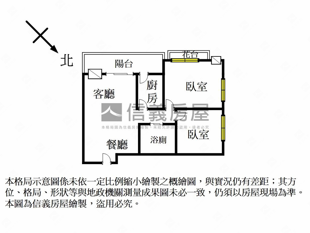 景安捷運邊間２房房屋室內格局與周邊環境
