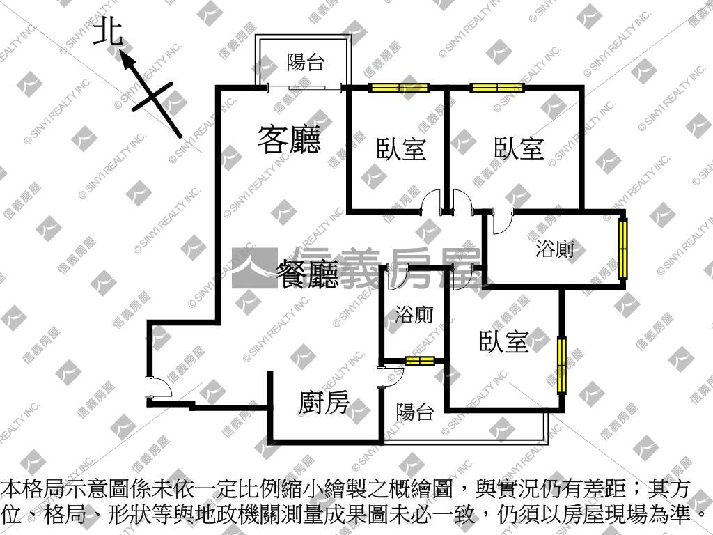 烏日輕屋齡採光大三房房屋室內格局與周邊環境