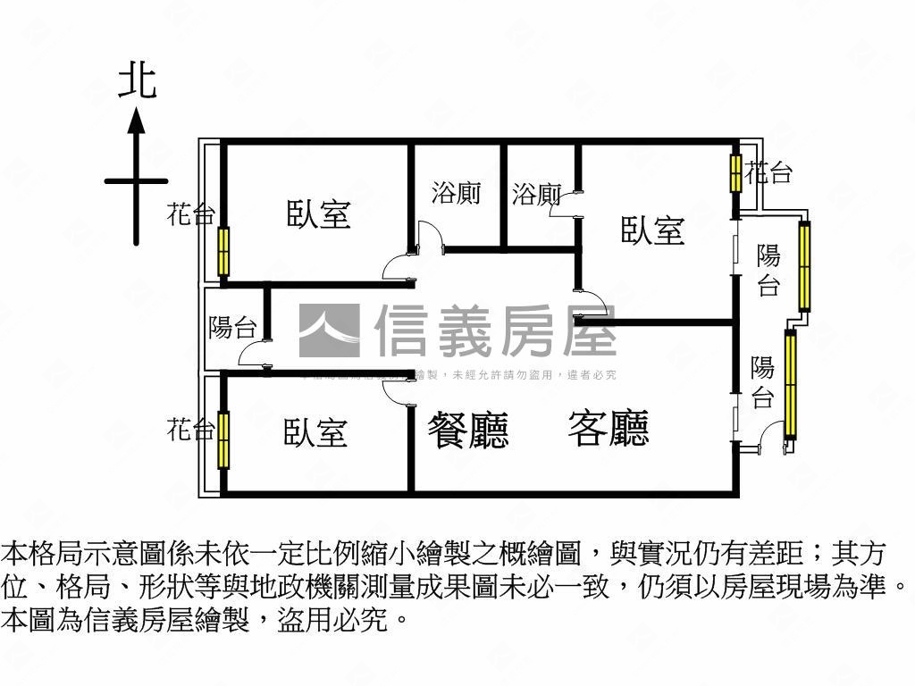 金馬２期三房美廈房屋室內格局與周邊環境