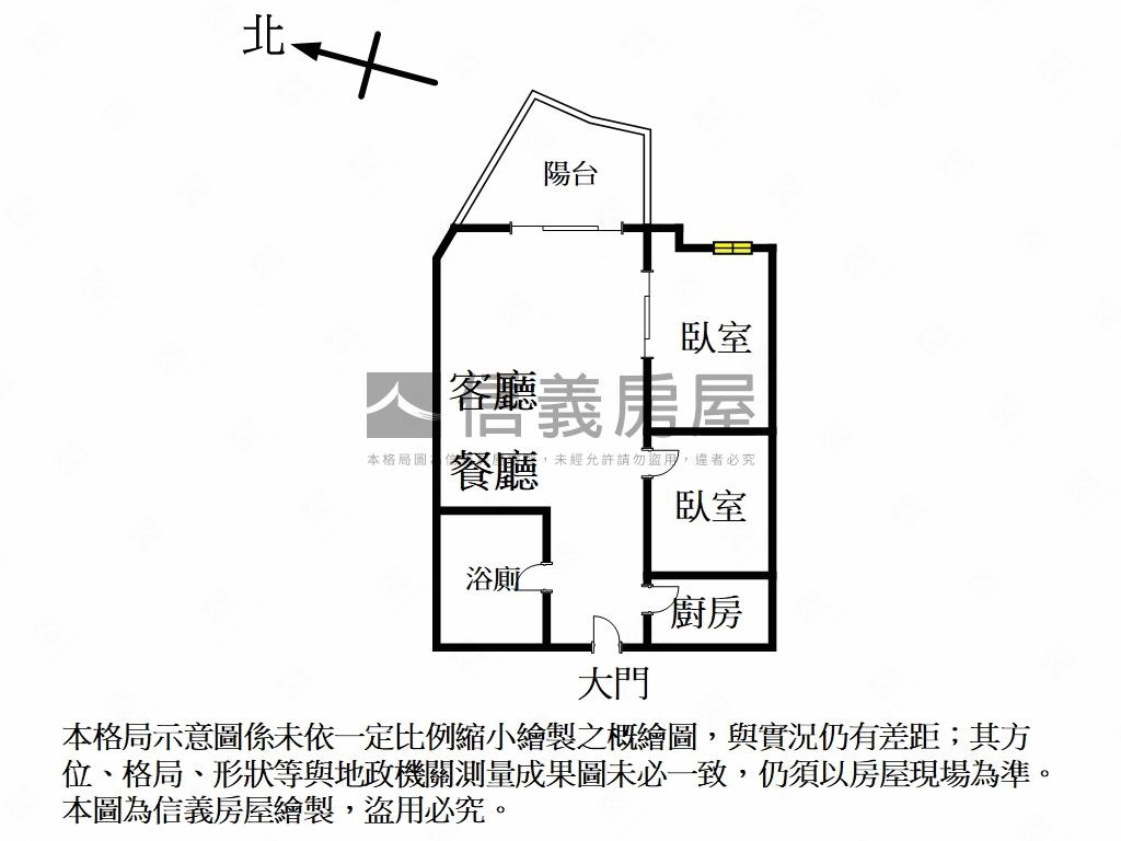 麗景美美的景兩房房屋室內格局與周邊環境