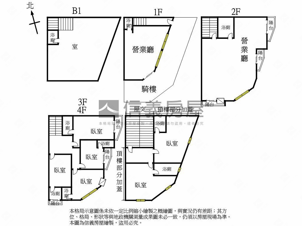 近崇德文心捷運天津路角店房屋室內格局與周邊環境