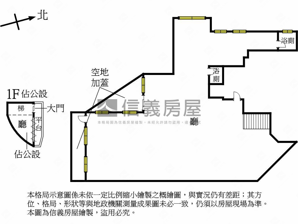 正天母西路上大空間店面房屋室內格局與周邊環境