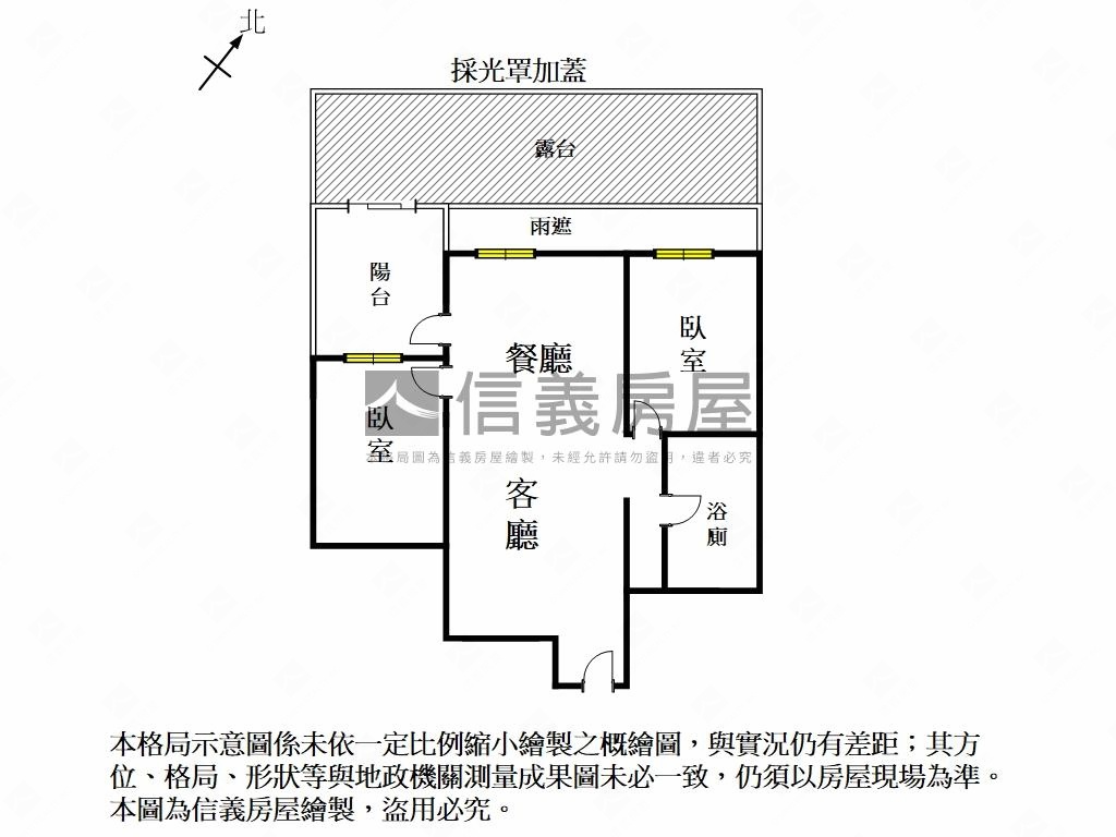 大露臺｜世紀之門兩房車位房屋室內格局與周邊環境