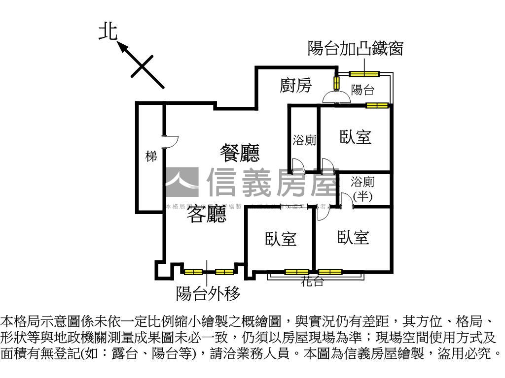 【山景】視野佳｜電梯３房房屋室內格局與周邊環境
