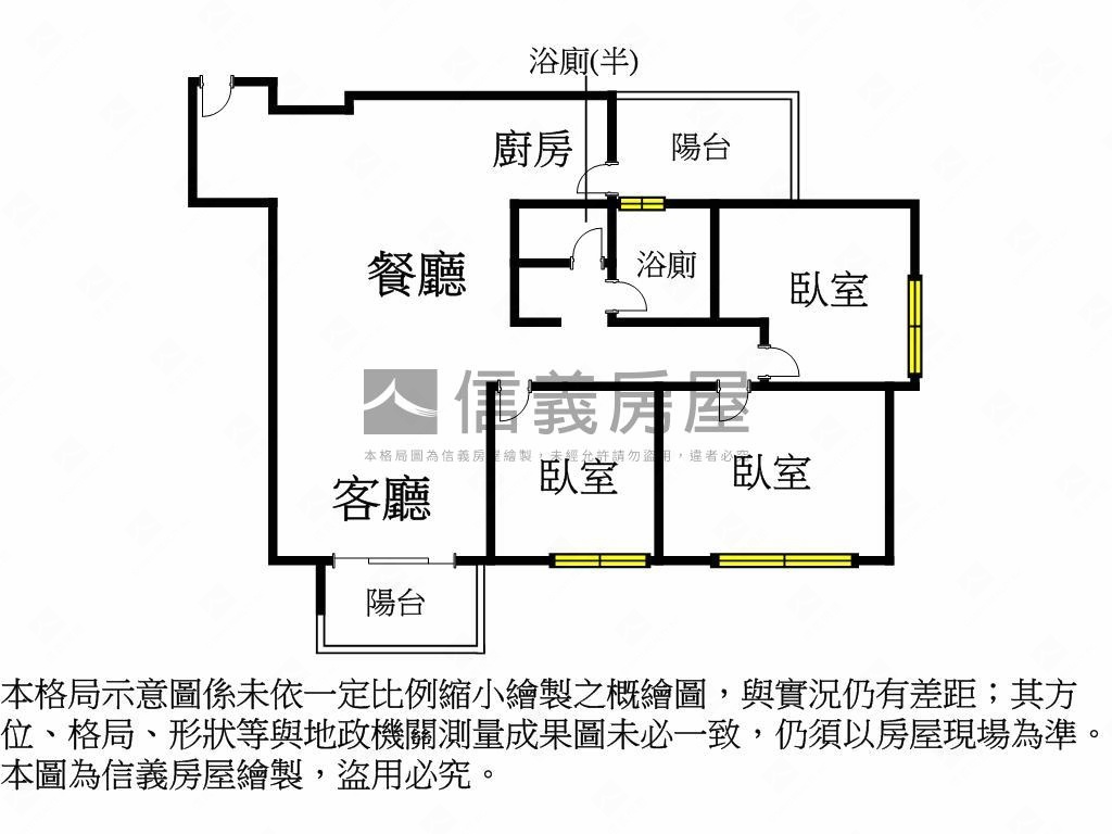 稀有深耕１３次頂三房車位房屋室內格局與周邊環境