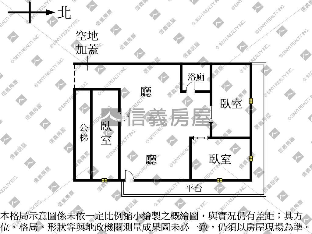 敦北靜巷庭院一樓房屋室內格局與周邊環境