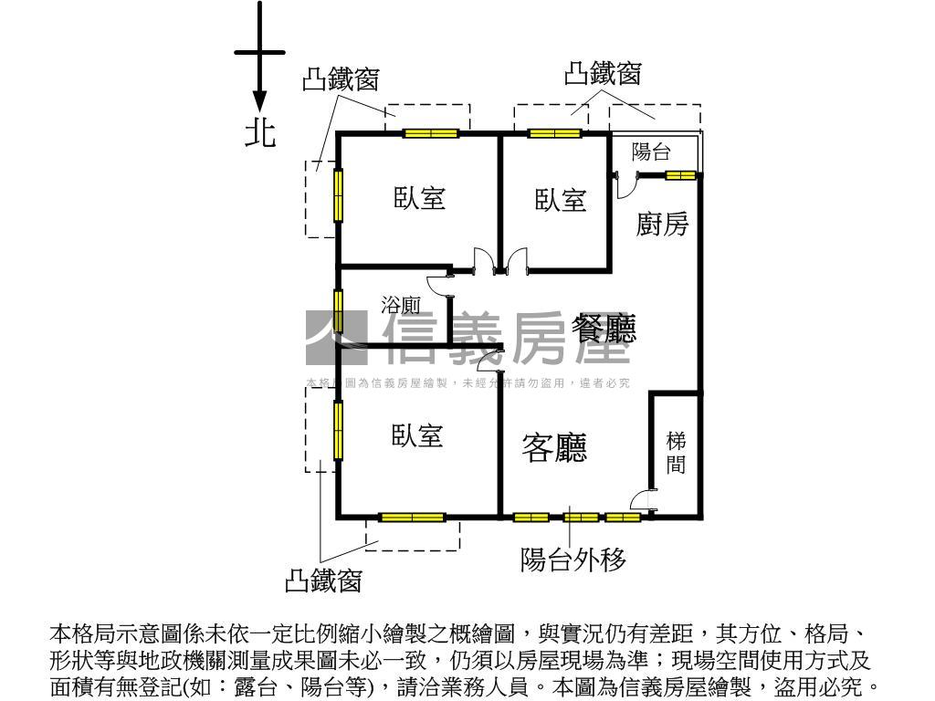 思源路近捷運方正採光三房房屋室內格局與周邊環境