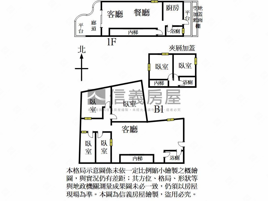 新美國１樓近龍安商圈房屋室內格局與周邊環境