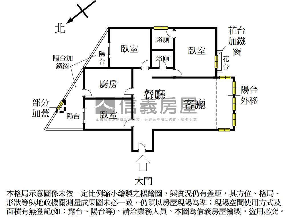 永聚芳鄰三房附車位房屋室內格局與周邊環境