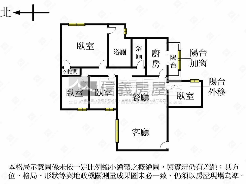信義安和鴻福大廈３＋１房房屋室內格局與周邊環境