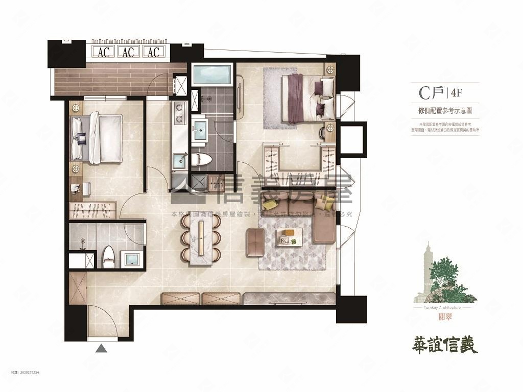 華誼信義－閱翠房屋室內格局與周邊環境