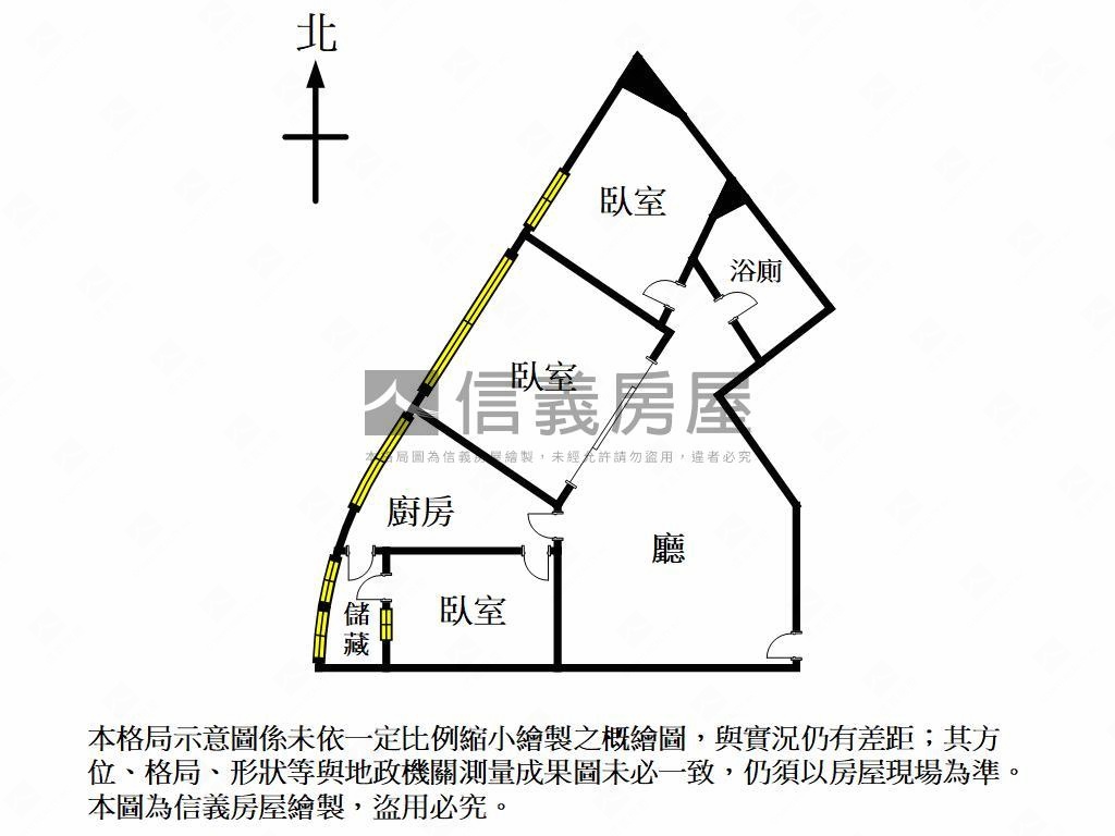 商五近捷運和輕軌三房房屋室內格局與周邊環境