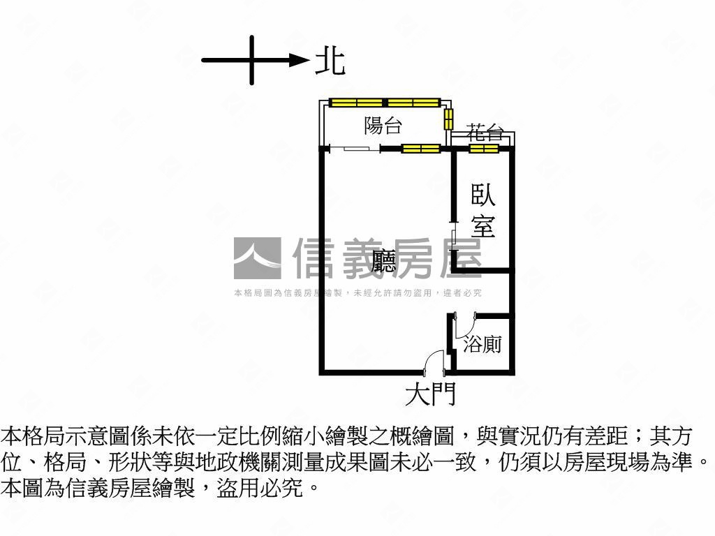 近中國醫一房一廳附車位房屋室內格局與周邊環境