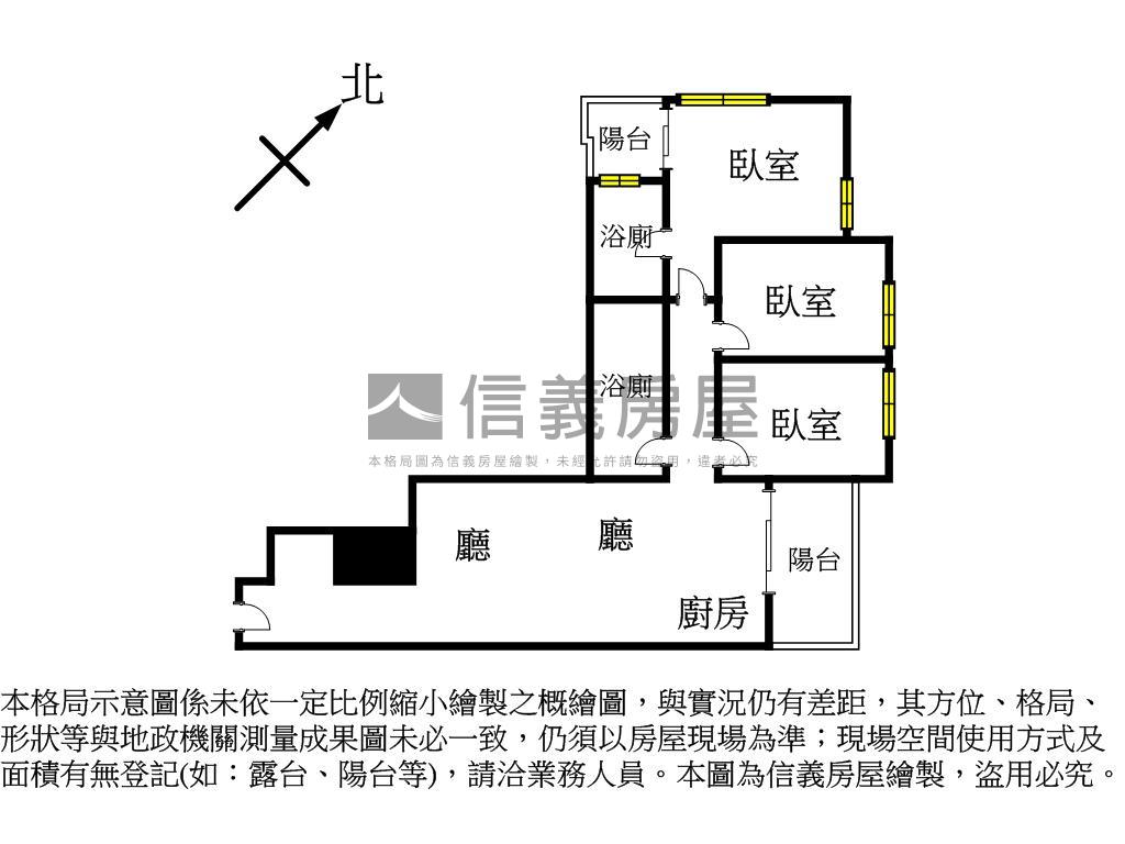 全新明志書苑三房平面車位房屋室內格局與周邊環境