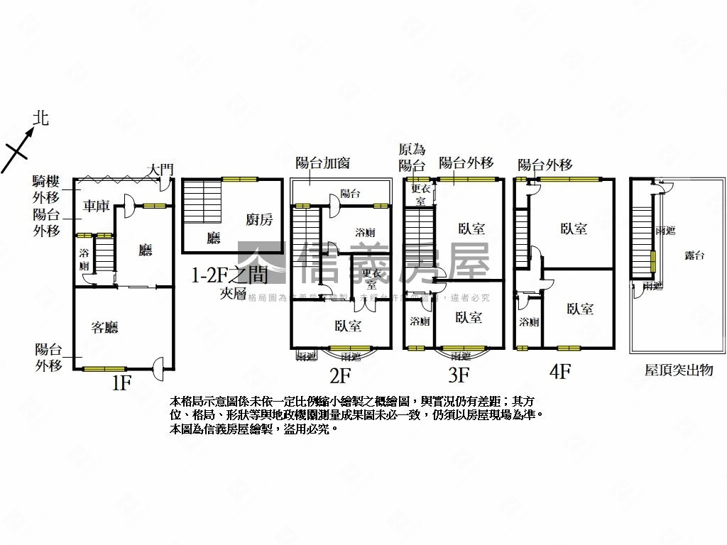 挑高正街別墅房屋室內格局與周邊環境