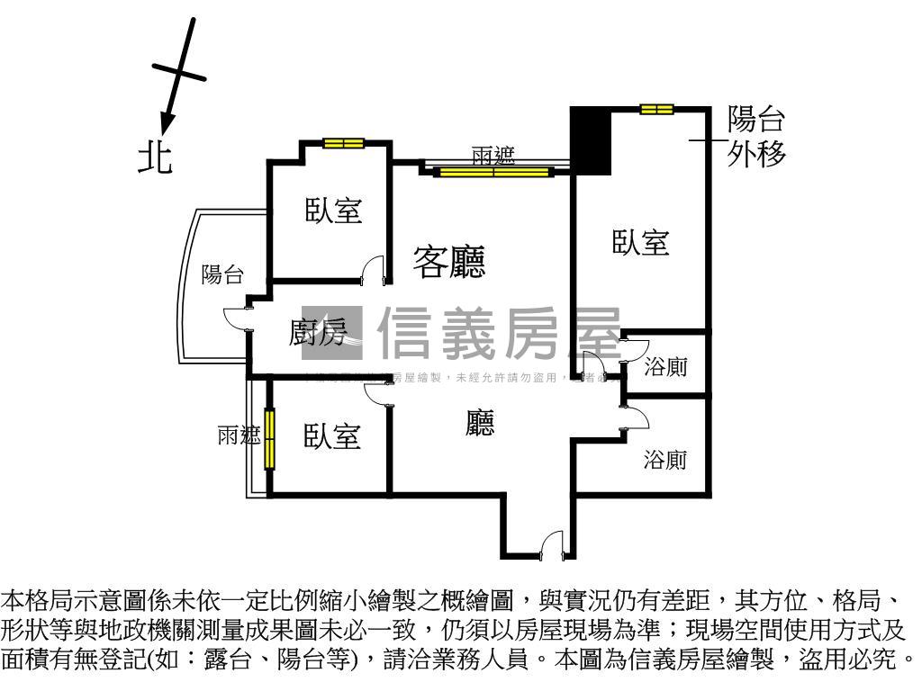 農十六畫世紀成家三房房屋室內格局與周邊環境