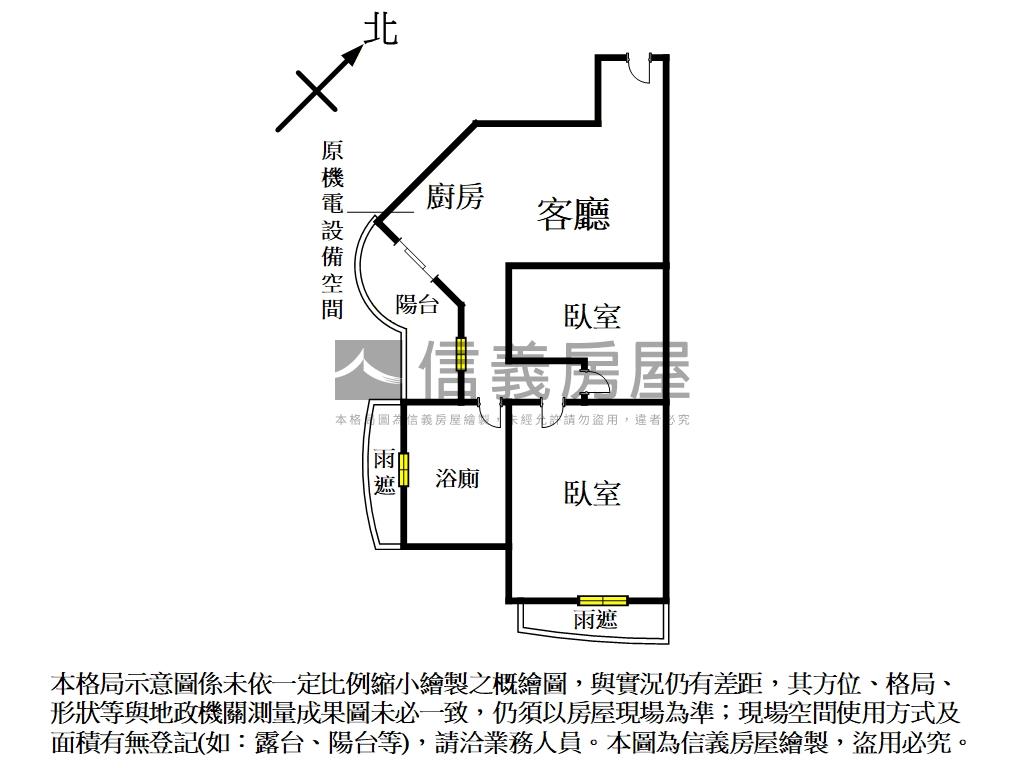 信義香榭２房高樓質感宅房屋室內格局與周邊環境