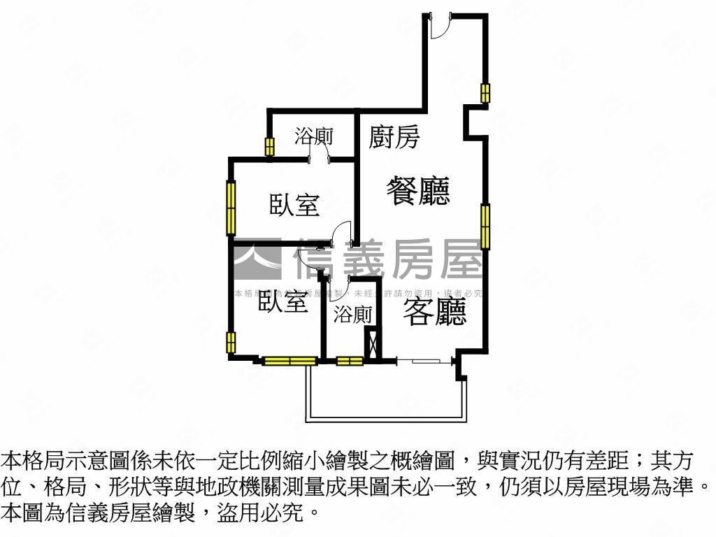 大安茗邸龍門２房３樓Ａ戶房屋室內格局與周邊環境