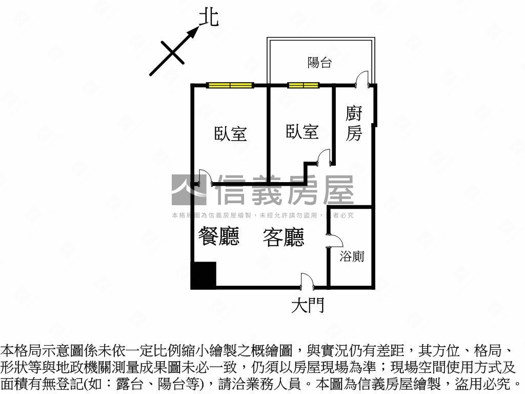 全新未住兩房捷運宅Ｄ房屋室內格局與周邊環境