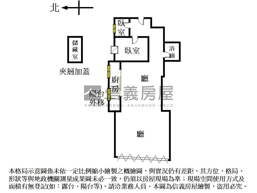 挑高大店面房屋室內格局與周邊環境