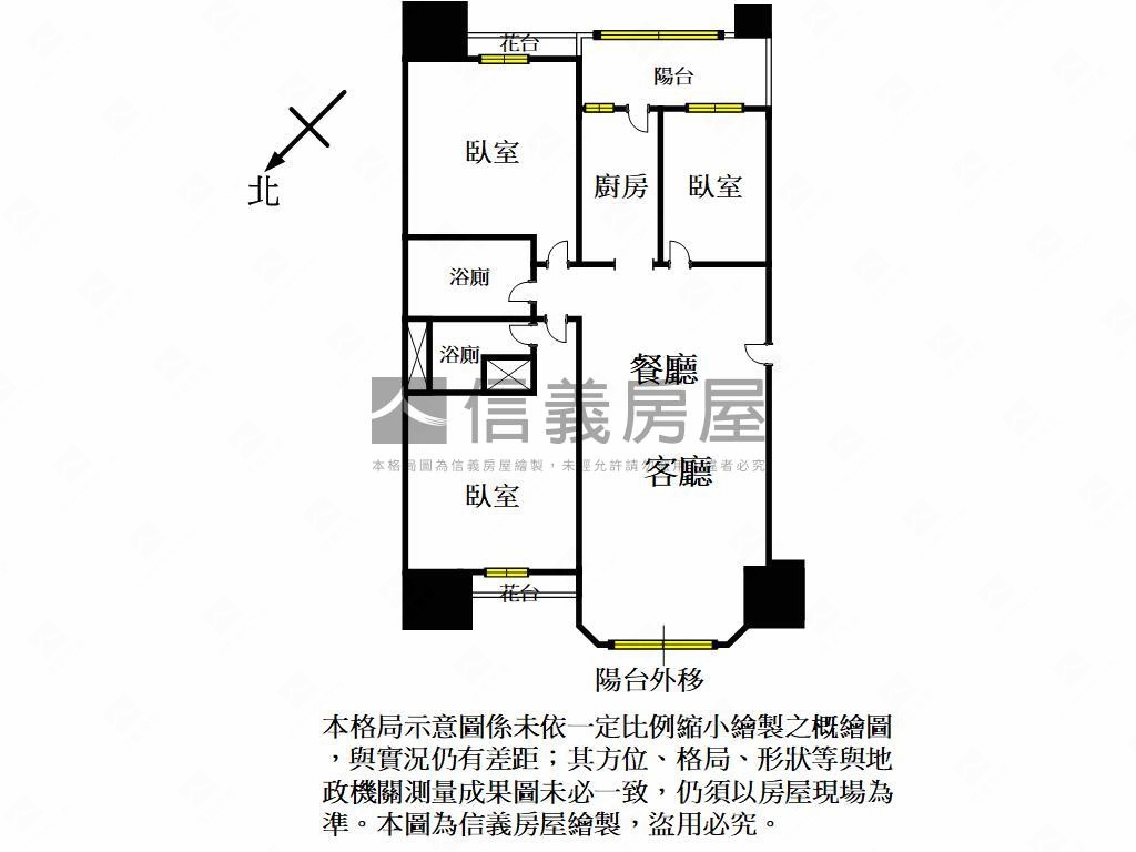 愷悅高樓裝潢３房車位房屋室內格局與周邊環境