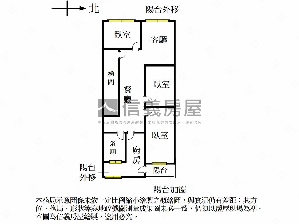 捷運～景安方正溫馨３房房屋室內格局與周邊環境