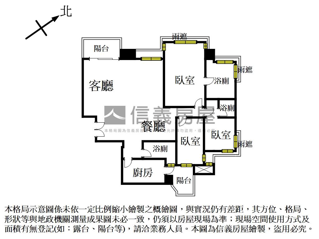 大河仰望Ａ戶１５樓房屋室內格局與周邊環境