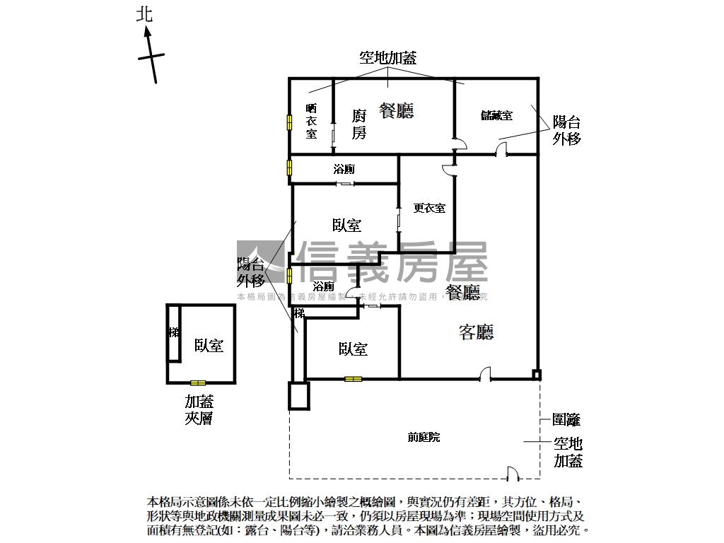 華山芳鄰有天有地獨院美居房屋室內格局與周邊環境