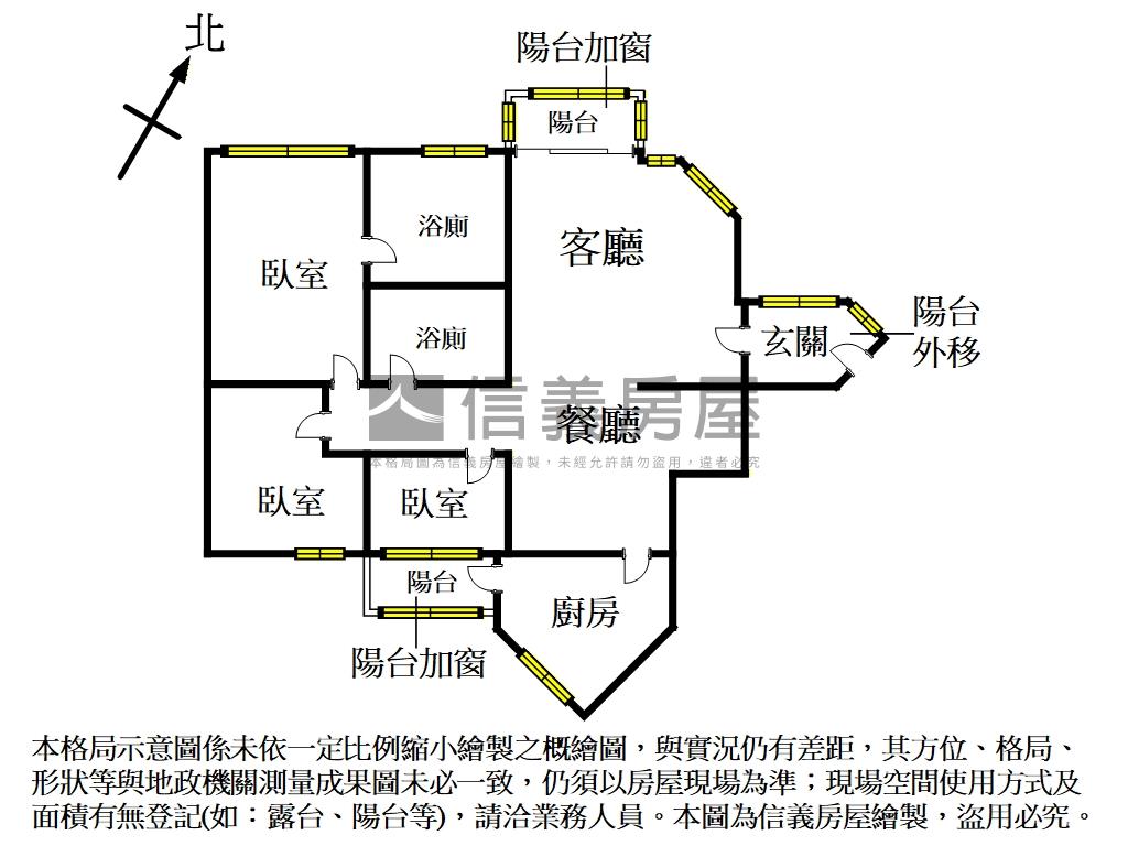 新－松仁綠意電梯三房車位房屋室內格局與周邊環境