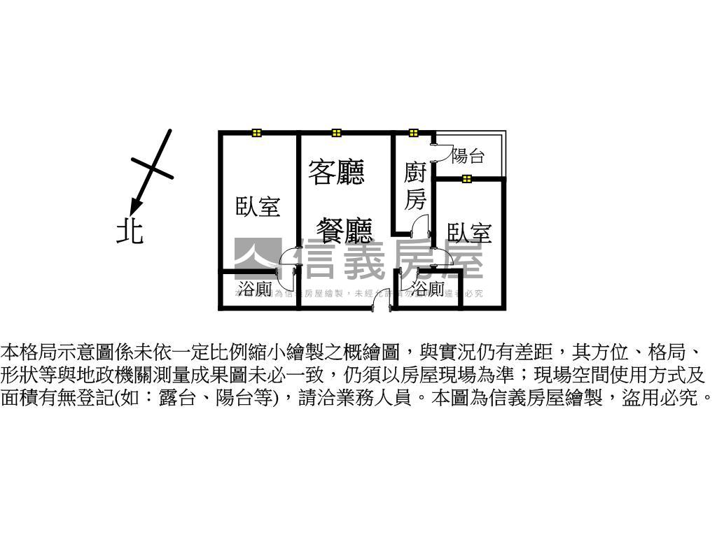 園舞曲２房２衛｜青塘園景房屋室內格局與周邊環境