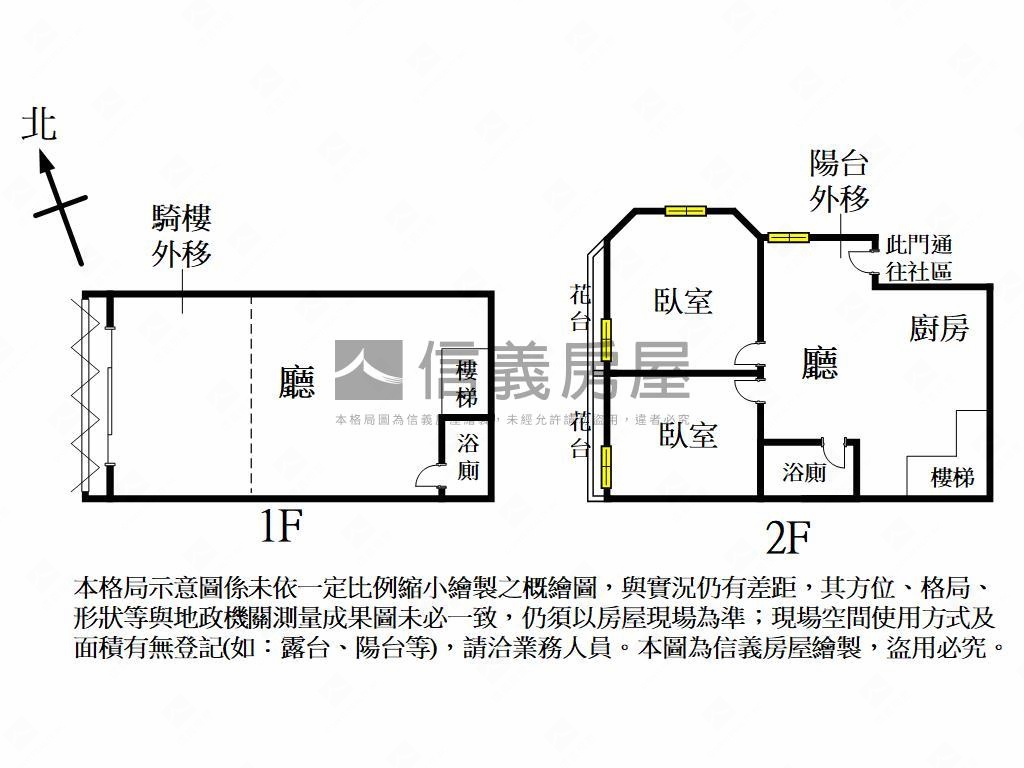 近漢口國中★店住１－２樓房屋室內格局與周邊環境