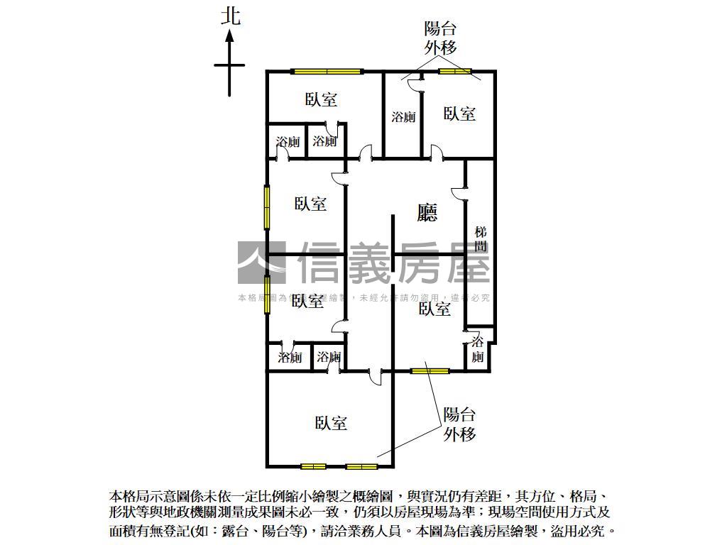 忠明路電梯六套房屋室內格局與周邊環境