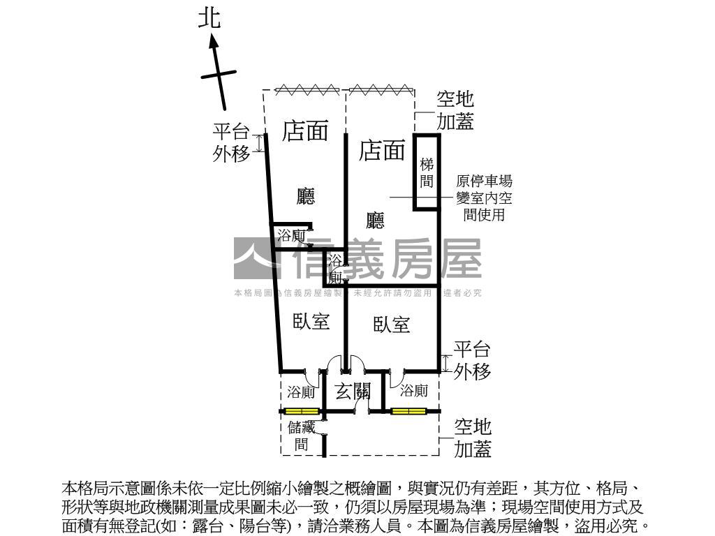 興隆路商圈收租幸福店面房屋室內格局與周邊環境