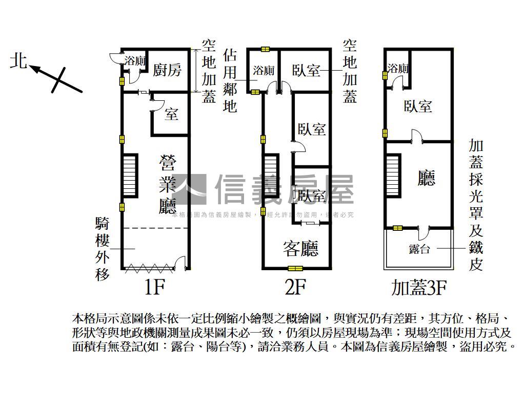 未來Ｇ９夜市臨路透天店面房屋室內格局與周邊環境
