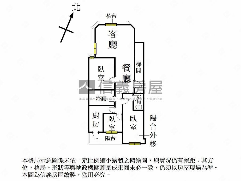 新案博愛學區捷運電梯三房房屋室內格局與周邊環境